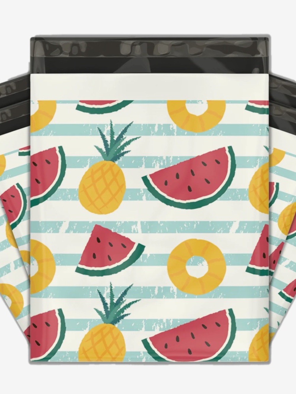 20 Watermelon Pineapple Fruit Polymailers 10x13 Shipping Bags Boutique Packaging